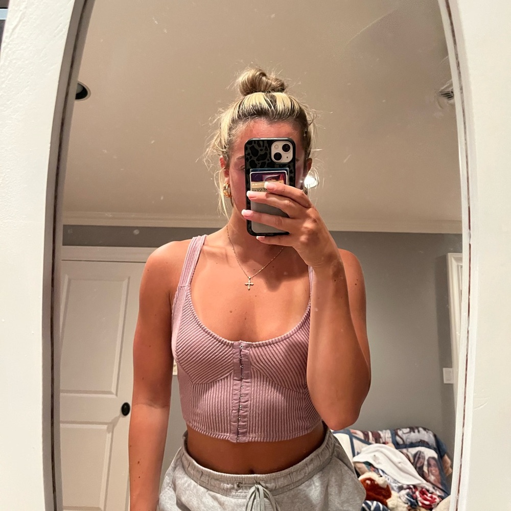 Urban Outfitters Pink Crop Top